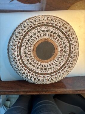 Beautiful Vintage Bali Handmade Offering Basket